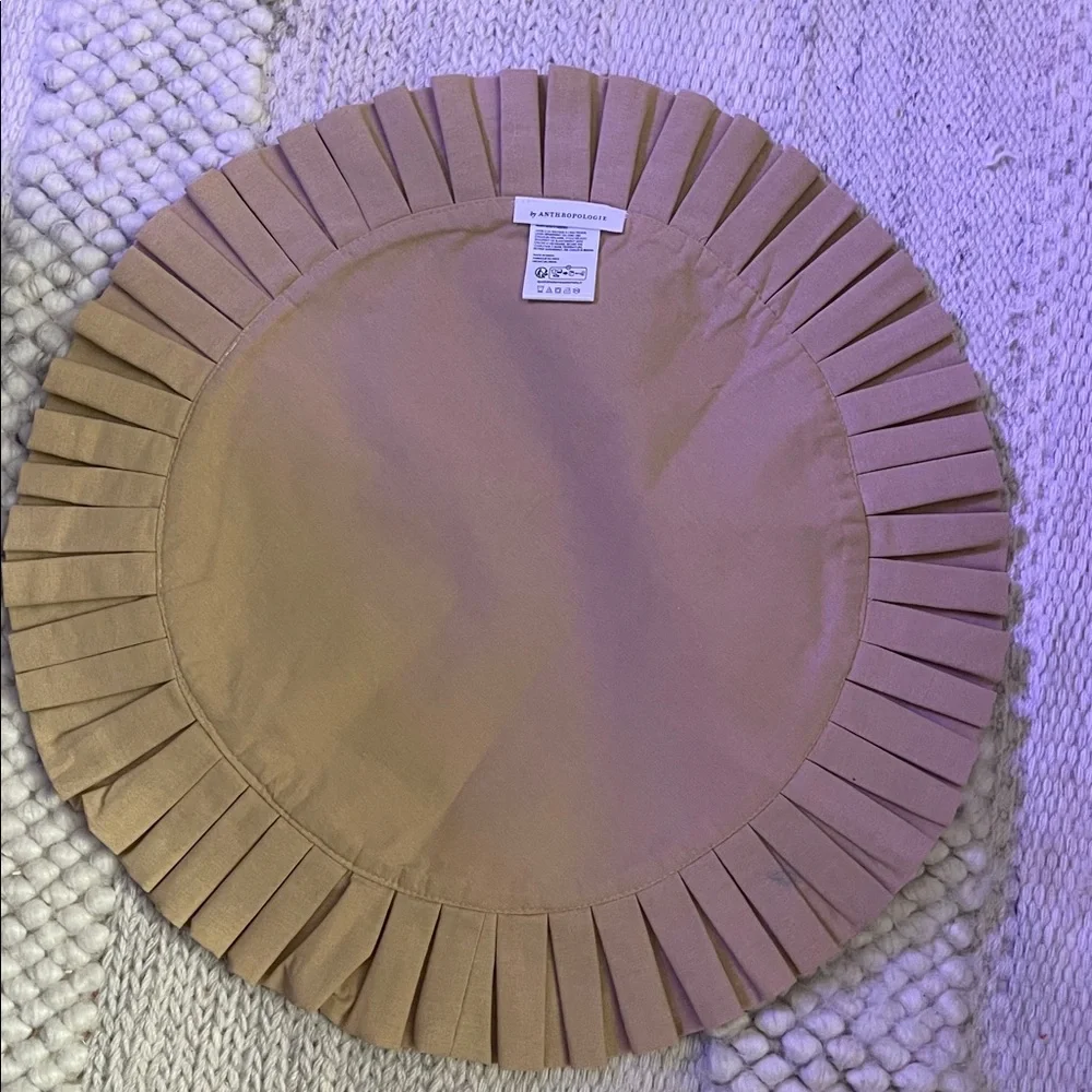 Ruby Rickrack Pleated Placemat from Anthropologie